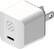 Front. Scosche - PowerVolt 30W Mini Cube USB-C PPS Fast Wall Charger - White.