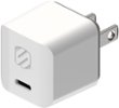 Front. Scosche - PowerVolt 20W Mini Cube USB-C Fast Charger - White.
