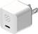 Front. Scosche - PowerVolt 20W Mini Cube USB-C Fast Charger - White.