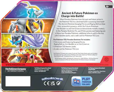 Pokmon Trading Card Game: Paradox Destinies Tin Styles May Vary 210-87840 - Best Buy Pokmon Trading Card Game: Paradox Destinies Tin Styles May Vary 210-87840 - Best Buy