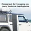 Designed for hanging on cars, tents, or backpacks.