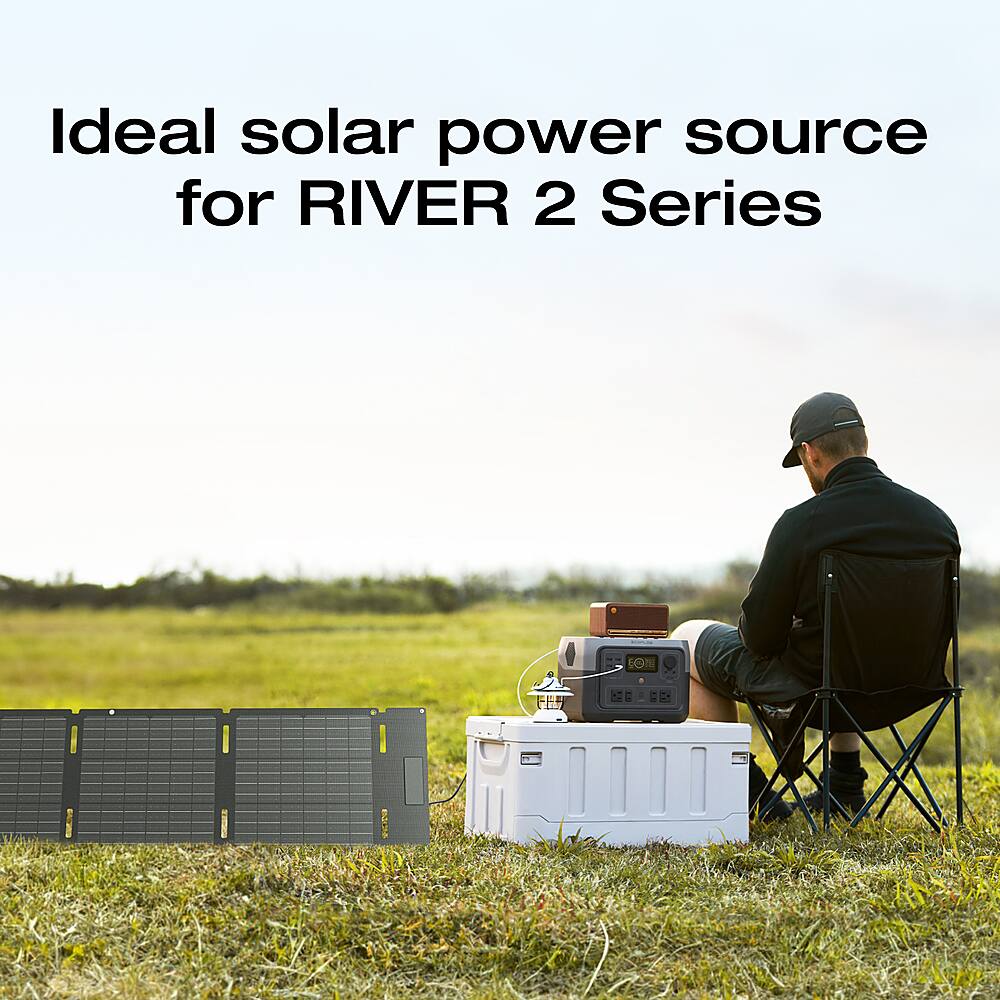 Ideal solar power source for RIVER 2 Series.