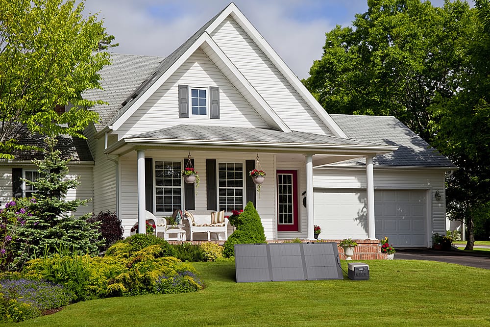 Alt View 18. EcoFlow - NextGen 160W Portable Solar Panel - Black.