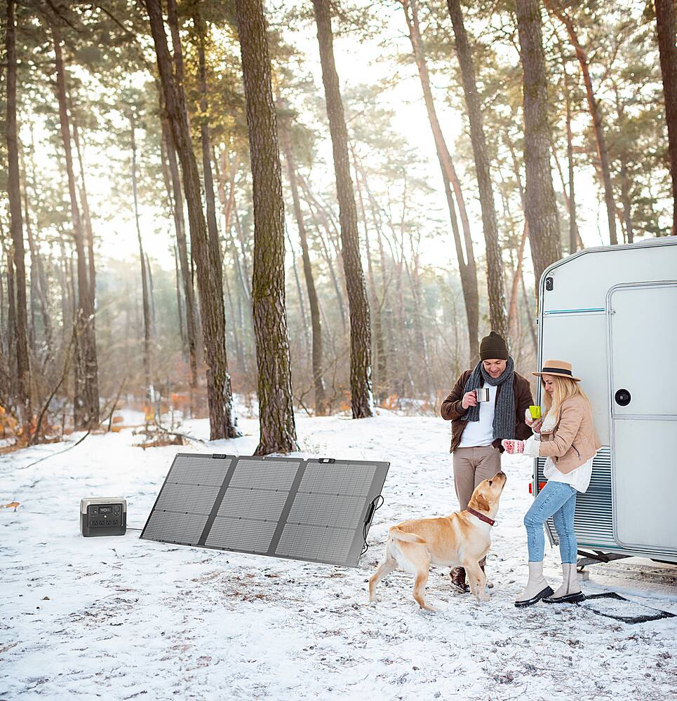 Alt View 19. EcoFlow - NextGen 160W Portable Solar Panel - Black.