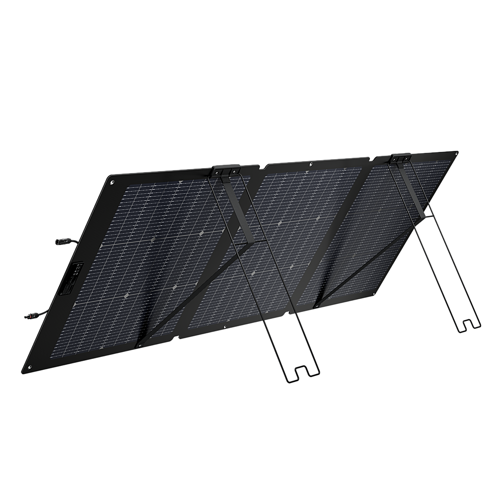 Alt View 1. EcoFlow - NextGen 160W Portable Solar Panel - Black.