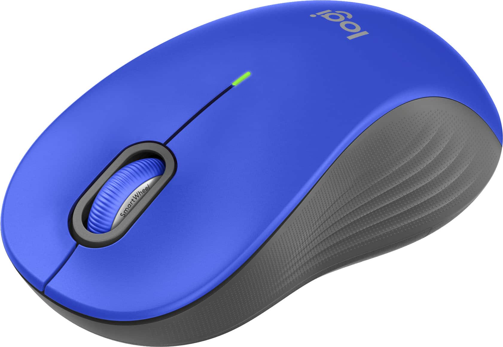 Logitech - Signature M550 L Full Size Wireless Bluetooth Optical Ambidextrous Mouse with Silent Clicks - Wireless - Blue - Front_Zoom