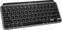 Logitech - MX Keys Mini TKL Wireless Bluetooth Scissor Mini MX Keys Switch Keyboard for Apple mac OS, iPad OS with Backlit Keys - Space Gray