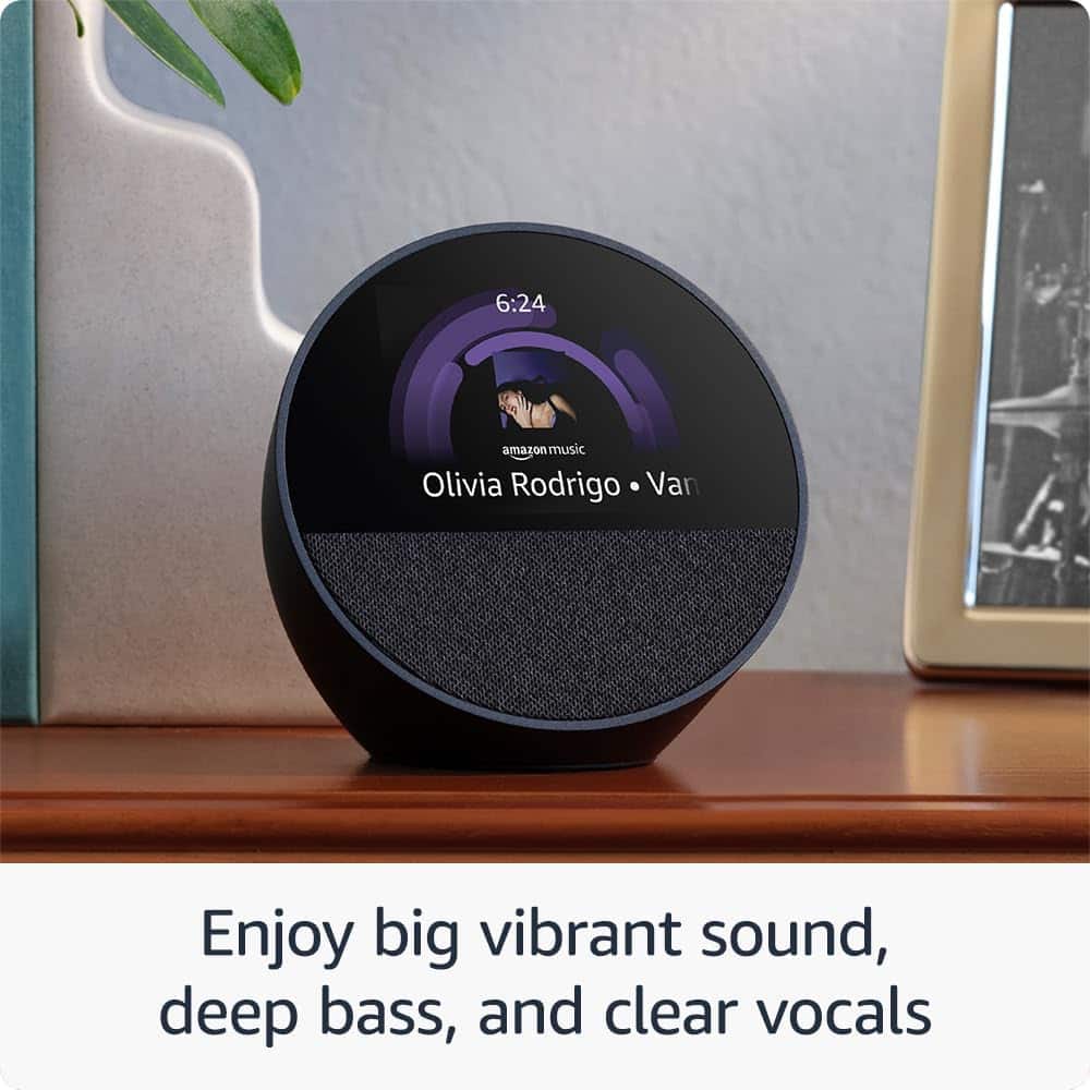 Enjoy big vibrant sound, deep bass, and clear vocals with Amazon Music.