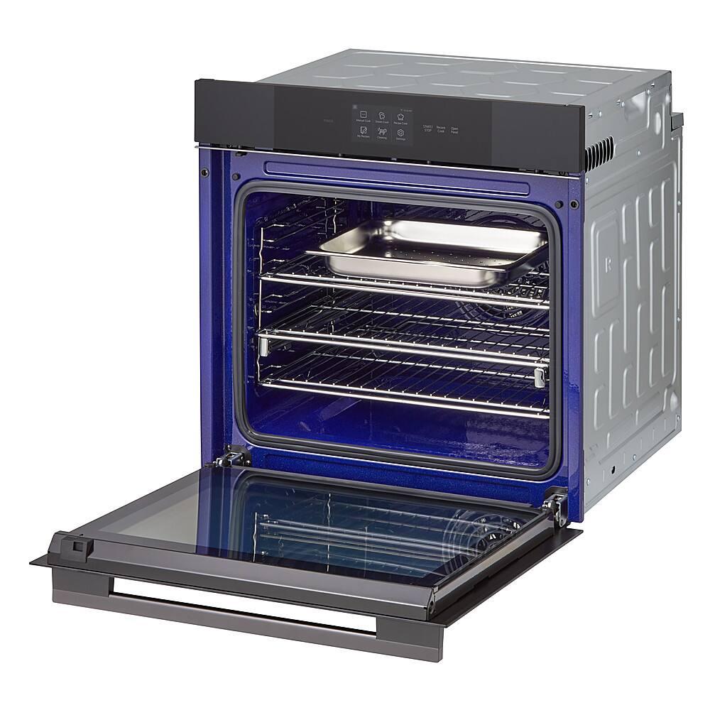 Alt View 16. LG - 24" Built-In Smart Single Electric True Convection Wall Oven with Steam Sous Vide - Matte Black.