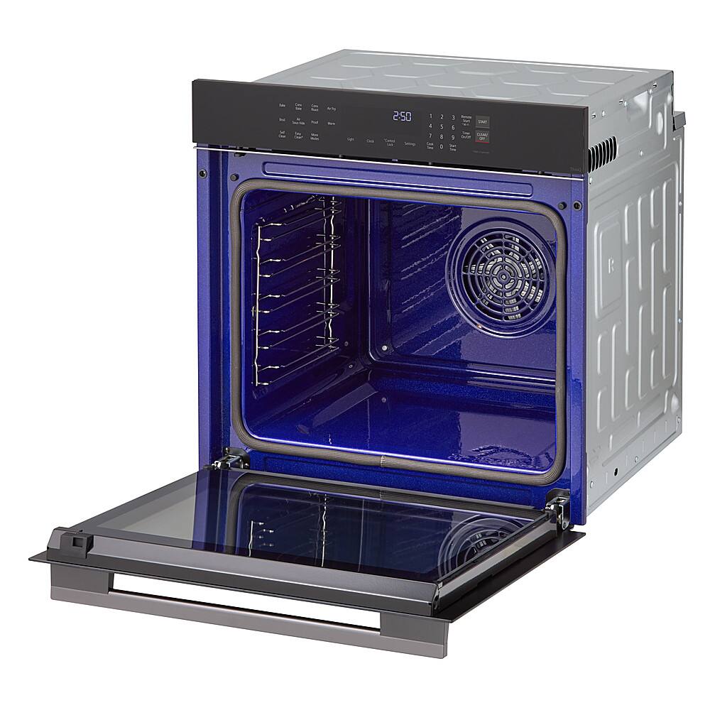 Alt View 13. LG - 24" Built-In Smart Single Electric True Convection Wall Oven with Air Fry - Black.