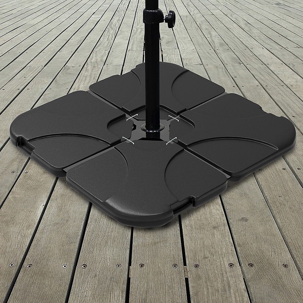 Pure Garden Umbrella Base for Cantilever Umbrellas Black 50-LG1177 ...