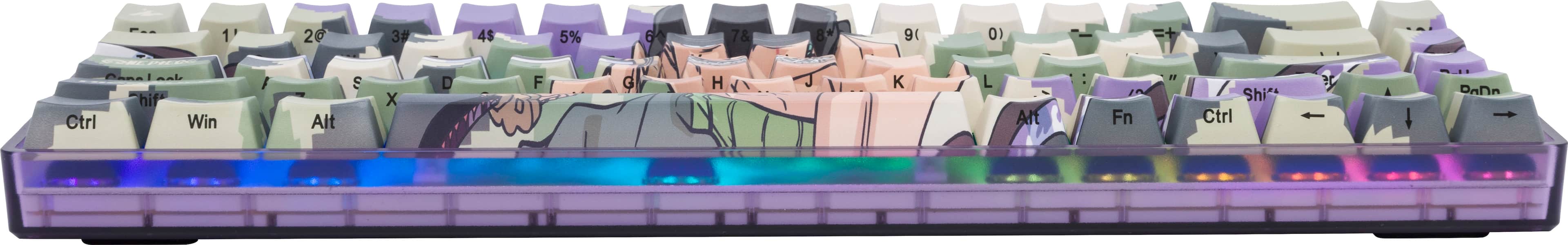 Alt View 13. Higround - Basecamp 65 Zoro 65% Wired Mechanical Lubed TTC Neptune Linear Switch Gaming Keyboard with RGB Backlighting - Green.