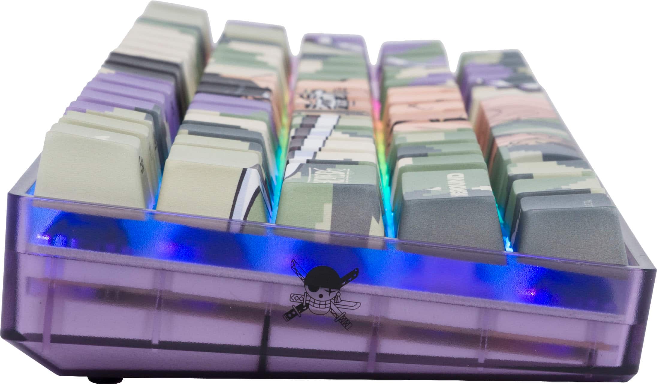 Alt View 14. Higround - Basecamp 65 Zoro 65% Wired Mechanical Lubed TTC Neptune Linear Switch Gaming Keyboard with RGB Backlighting - Green.