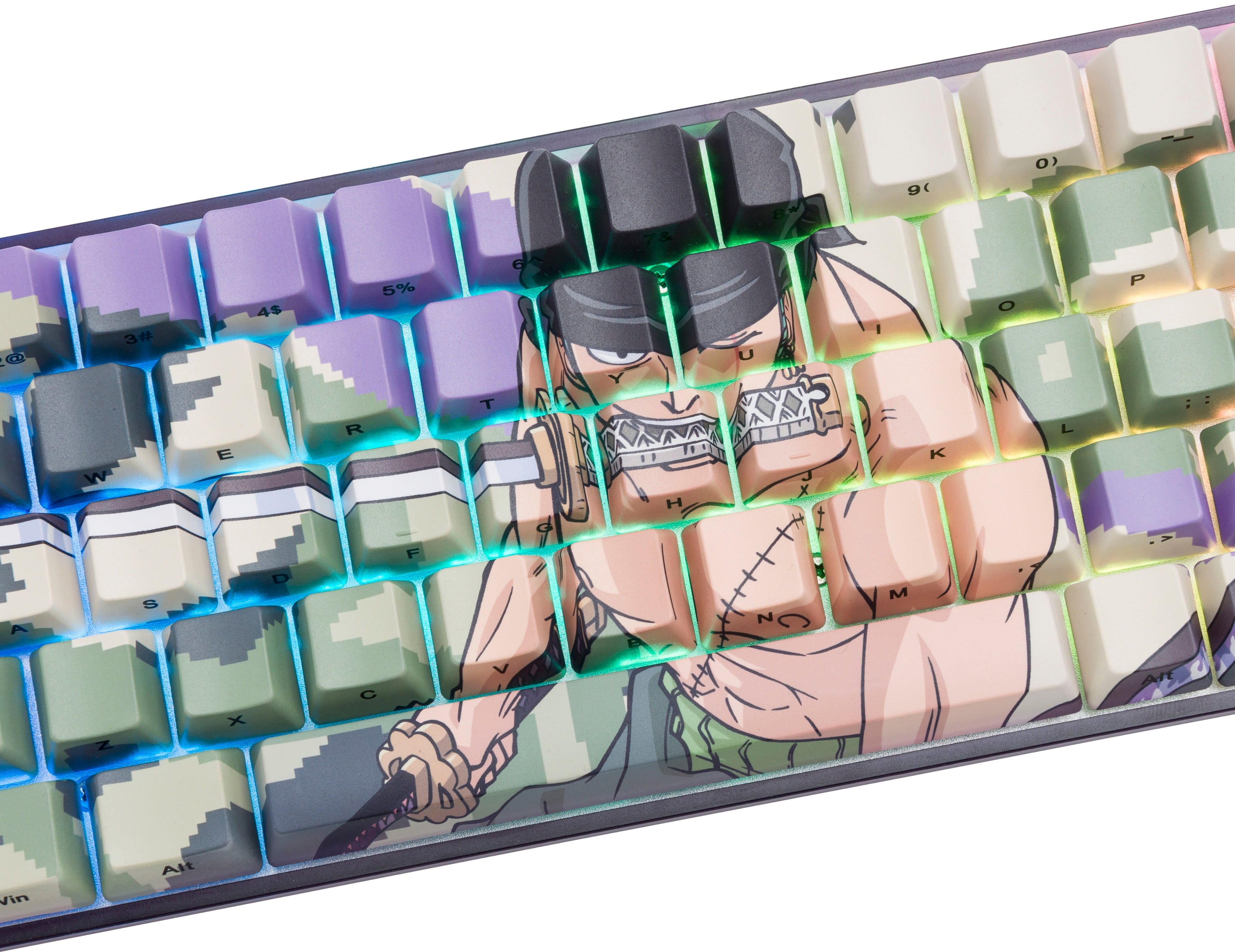 Alt View 17. Higround - Basecamp 65 Zoro 65% Wired Mechanical Lubed TTC Neptune Linear Switch Gaming Keyboard with RGB Backlighting - Green.