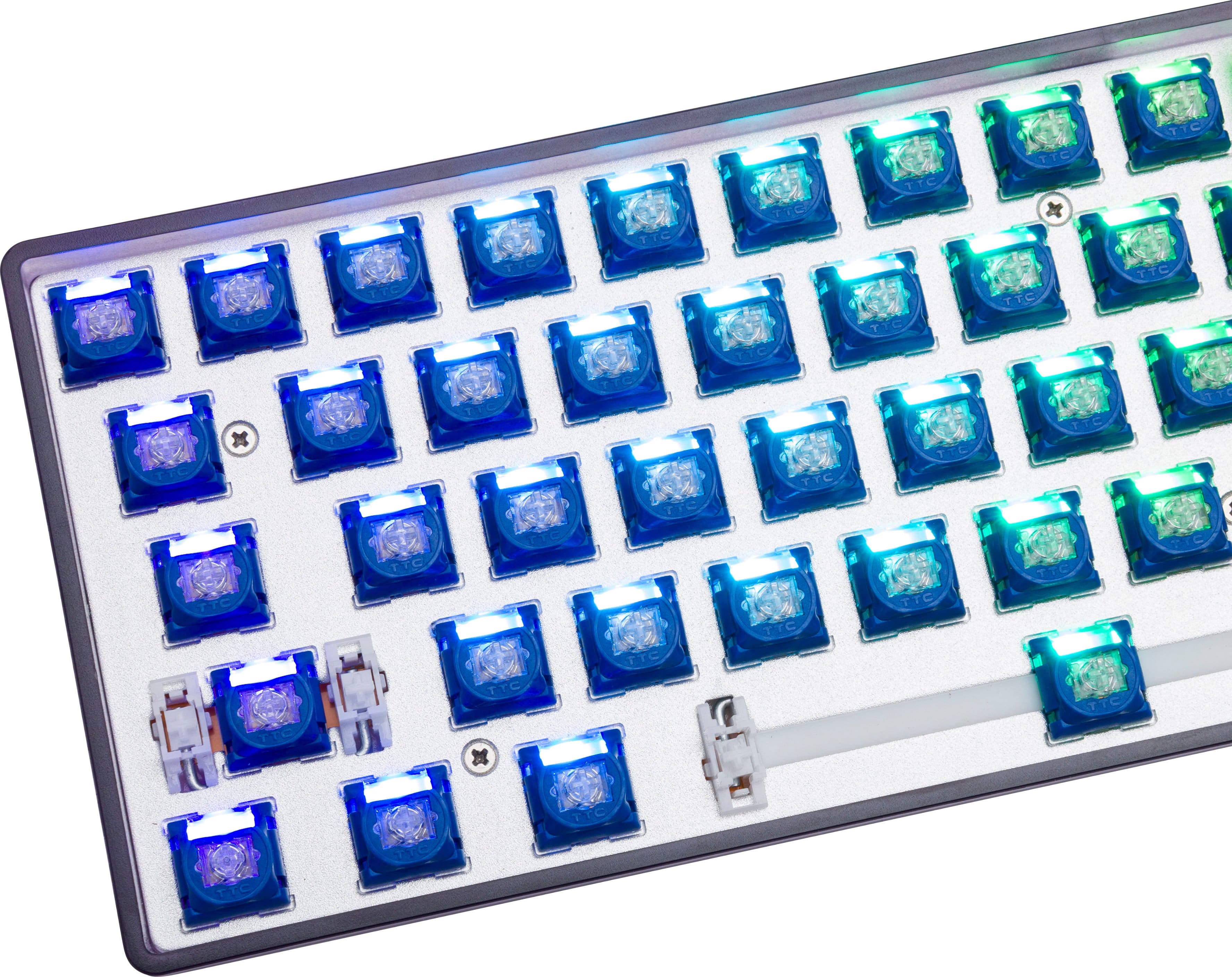 Alt View 20. Higround - Basecamp 65 Zoro 65% Wired Mechanical Lubed TTC Neptune Linear Switch Gaming Keyboard with RGB Backlighting - Green.