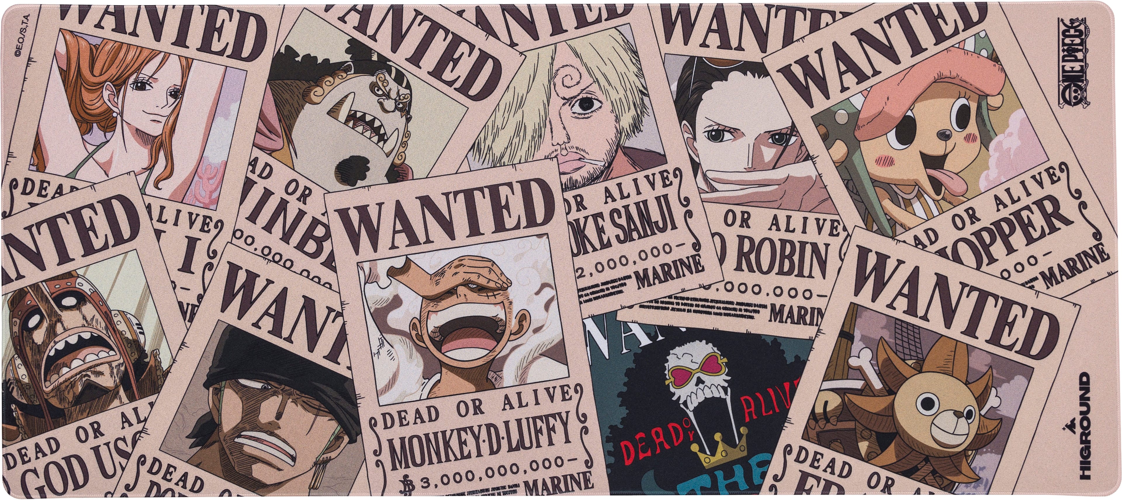 Front. Higround - Wanted Mouse Pad XL - Brown.