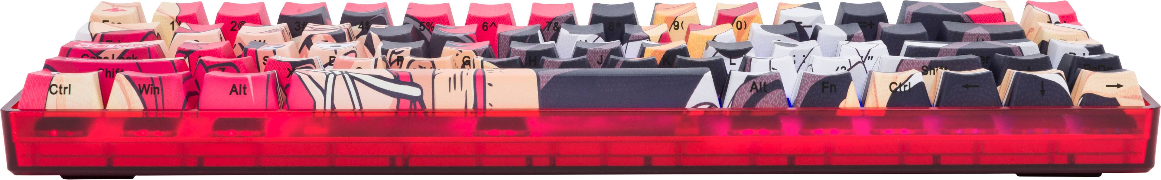 Alt View 13. Higround - Basecamp 65 Luffy 65% Wired Mechanical Lubed TTC Neptune Linear Switch Gaming Keyboard with RGB Backlighting - Red.