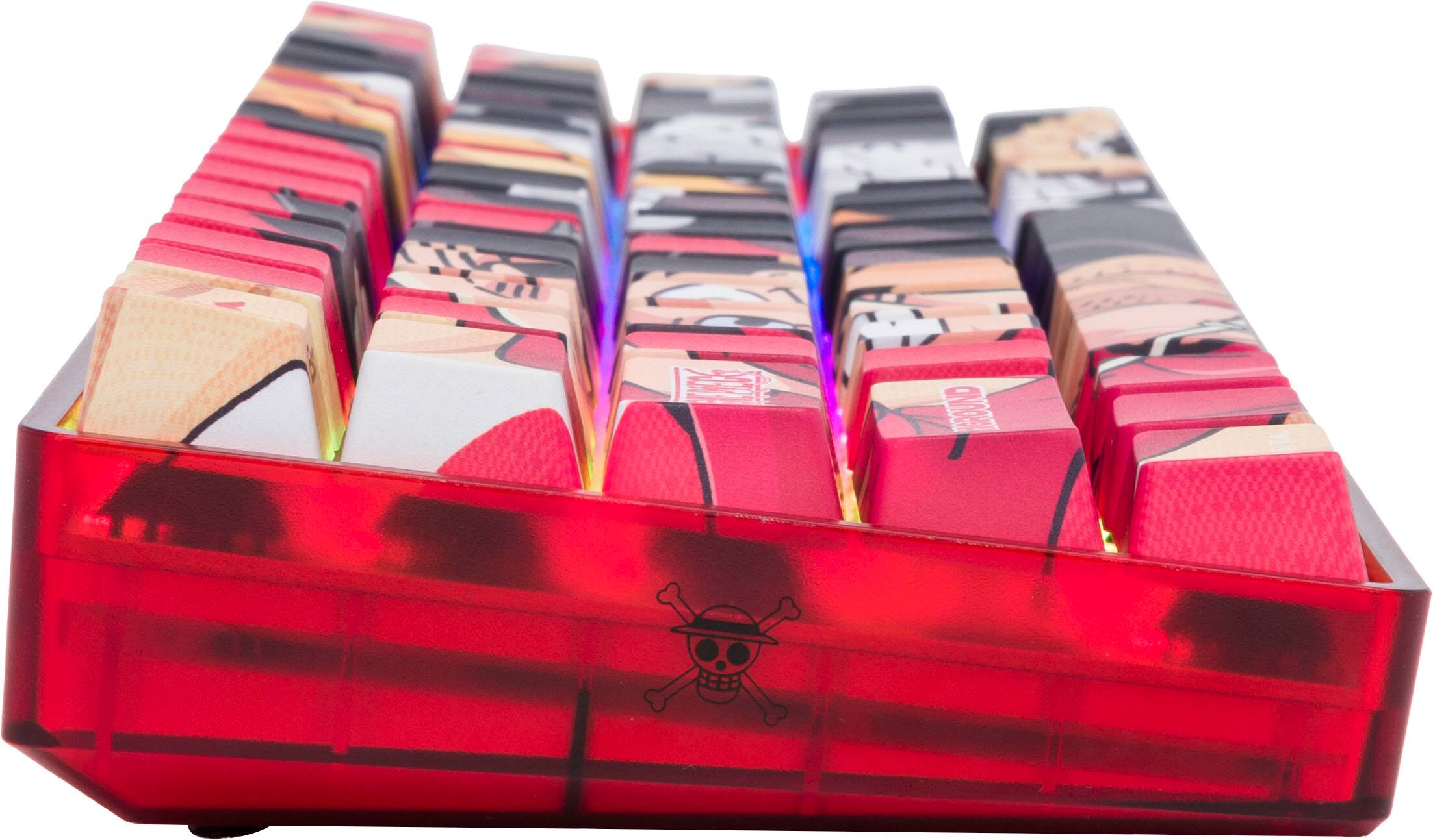 Alt View 14. Higround - Basecamp 65 Luffy 65% Wired Mechanical Lubed TTC Neptune Linear Switch Gaming Keyboard with RGB Backlighting - Red.