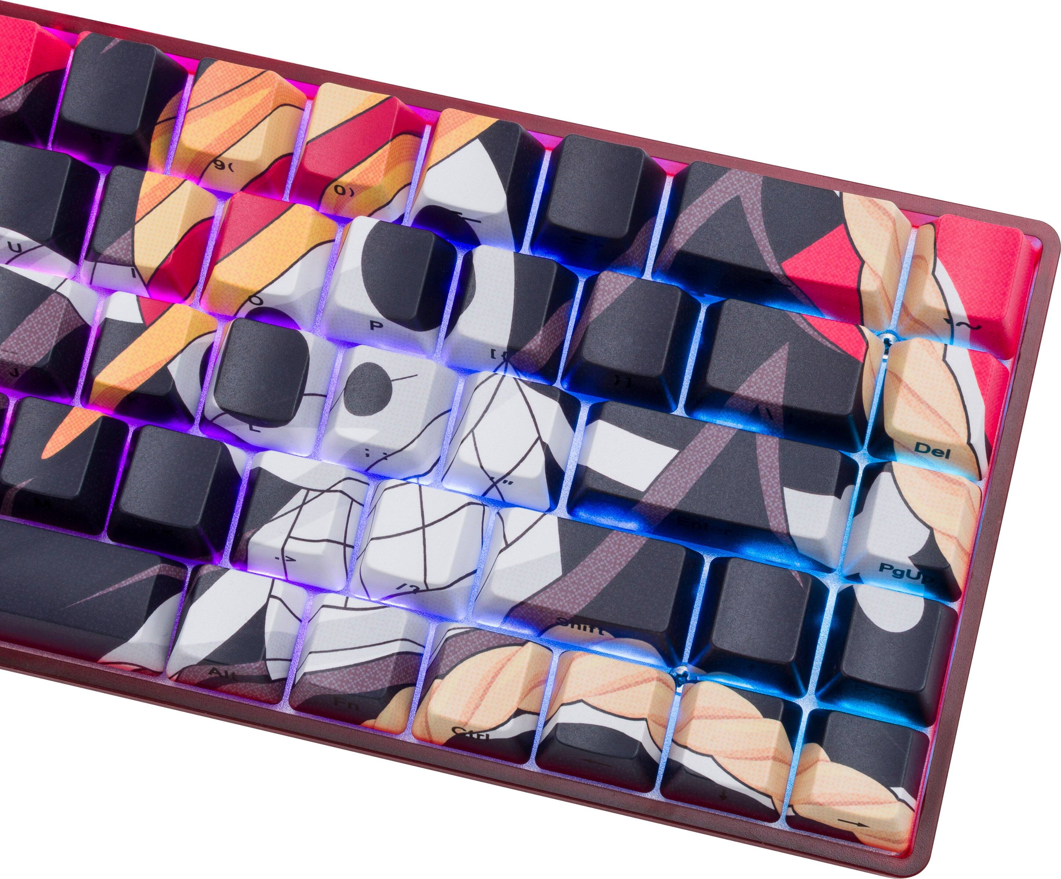 Alt View 18. Higround - Basecamp 65 Luffy 65% Wired Mechanical Lubed TTC Neptune Linear Switch Gaming Keyboard with RGB Backlighting - Red.