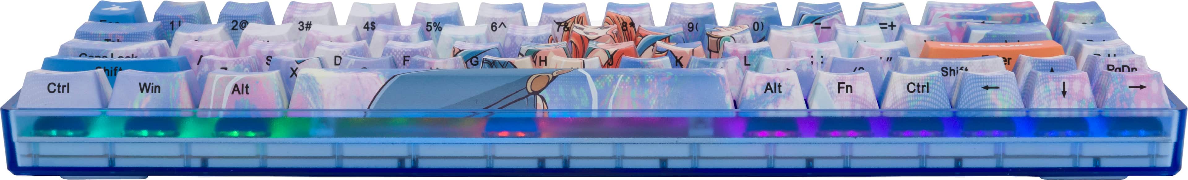 Alt View 12. Higround - Basecamp 65 Nami 65% Wired Mechanical Lubed TTC Neptune Linear Switch Gaming Keyboard with RGB Backlighting - Blue.