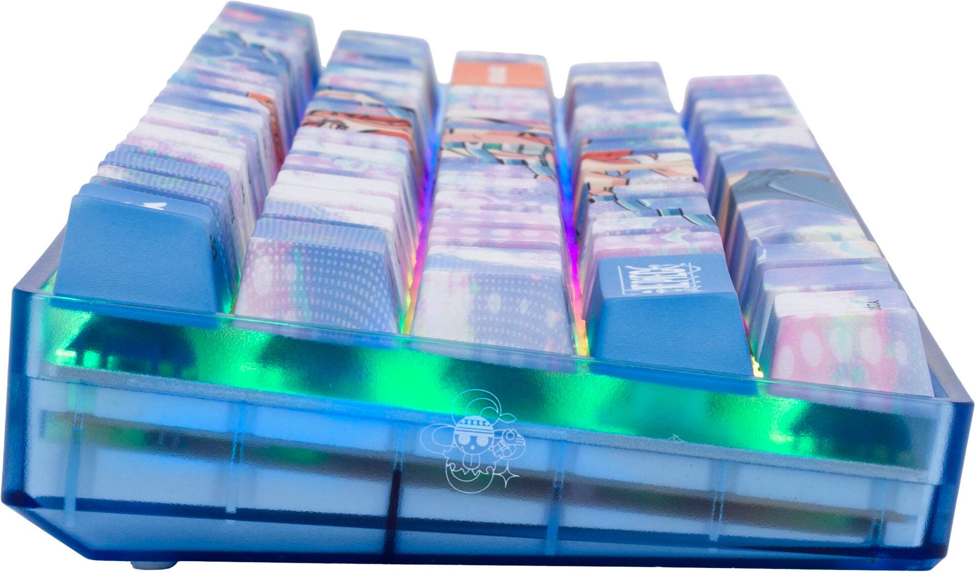 Alt View 13. Higround - Basecamp 65 Nami 65% Wired Mechanical Lubed TTC Neptune Linear Switch Gaming Keyboard with RGB Backlighting - Blue.