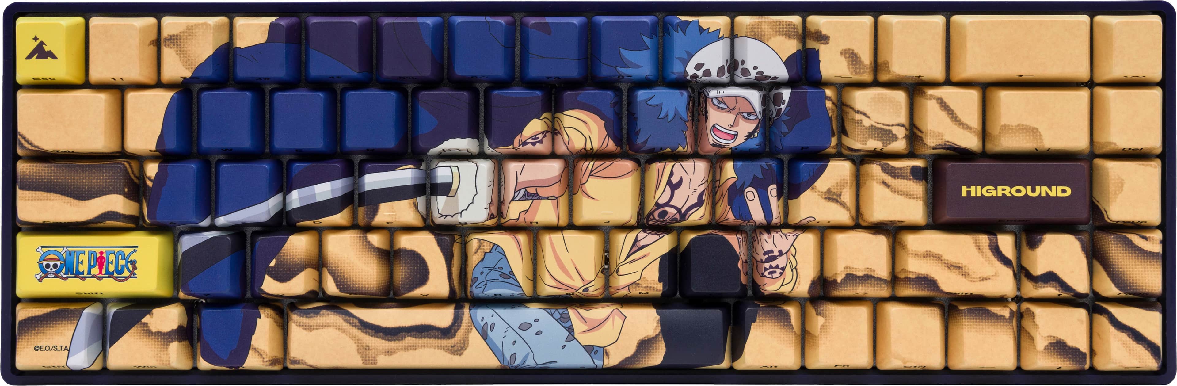 Alt View 11. Higround - Basecamp 65 Law 65% Wired Mechanical Lubed TTC Neptune Linear Switch Gaming Keyboard with RGB Backlighting - Yellow.