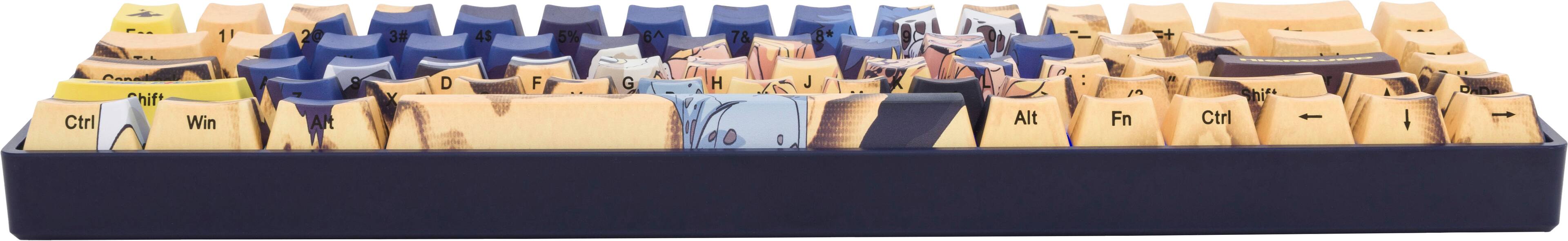 Alt View 13. Higround - Basecamp 65 Law 65% Wired Mechanical Lubed TTC Neptune Linear Switch Gaming Keyboard with RGB Backlighting - Yellow.