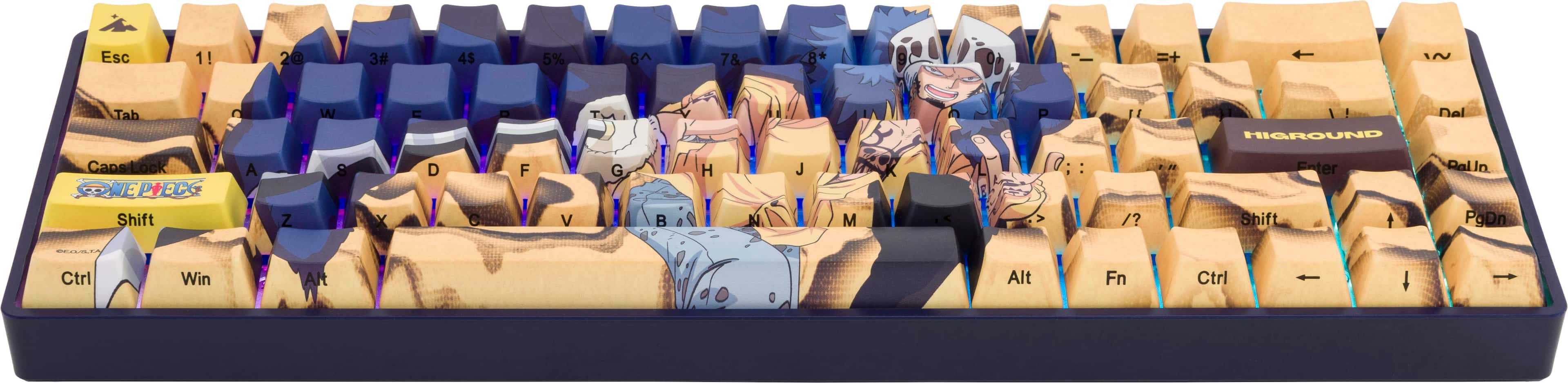 Alt View 15. Higround - Basecamp 65 Law 65% Wired Mechanical Lubed TTC Neptune Linear Switch Gaming Keyboard with RGB Backlighting - Yellow.