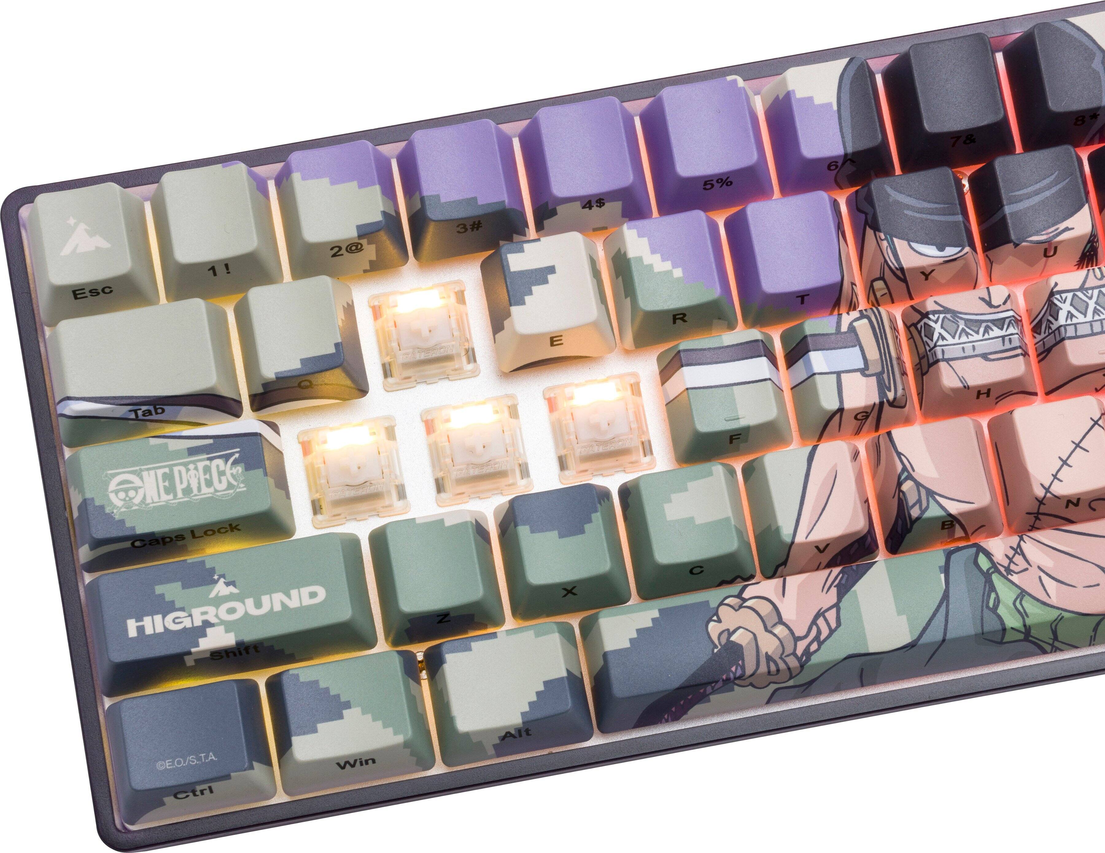 Alt View 13. Higround - Performance 65 Zoro 65% Wired Hall-Effect Linear Dynamic Actuation Switch Gaming Keyboard With Rapid Trigger - Green.