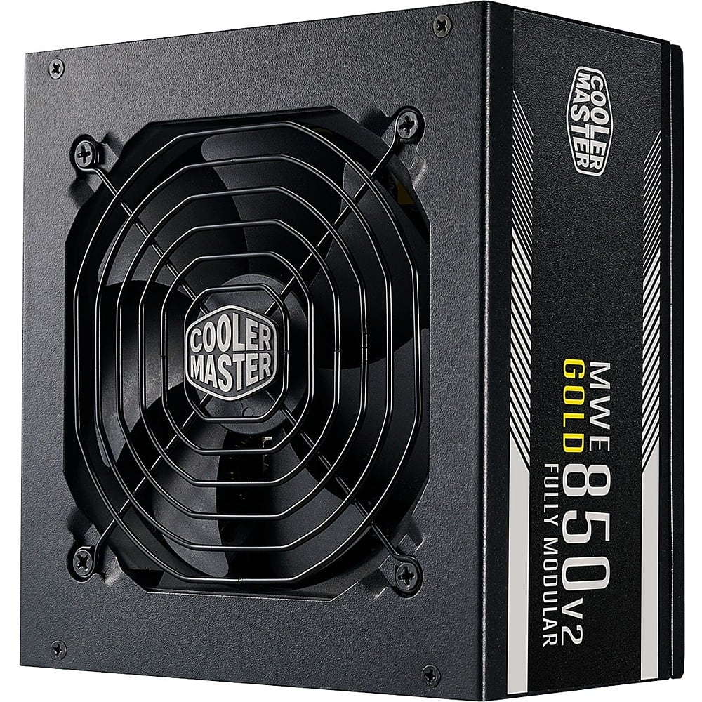 Front. Cooler Master - MWE Gold 850 W ATX12V/EPS12V Modular Power Supply - Black.