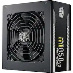 Front. Cooler Master - MWE Gold 850 W ATX12V/EPS12V Modular Power Supply - Black.