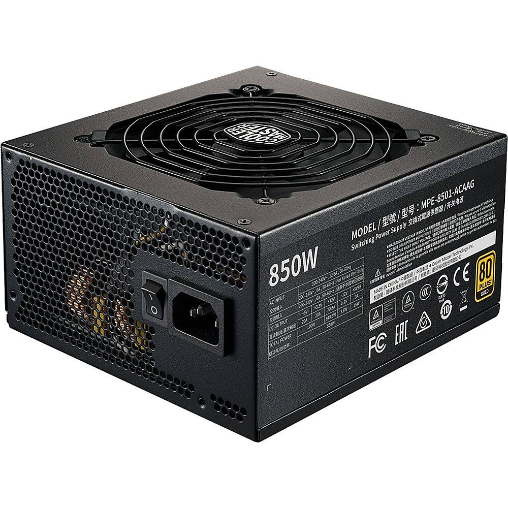 Alt View 16. Cooler Master - MWE Gold 850 W ATX12V/EPS12V Modular Power Supply - Black.