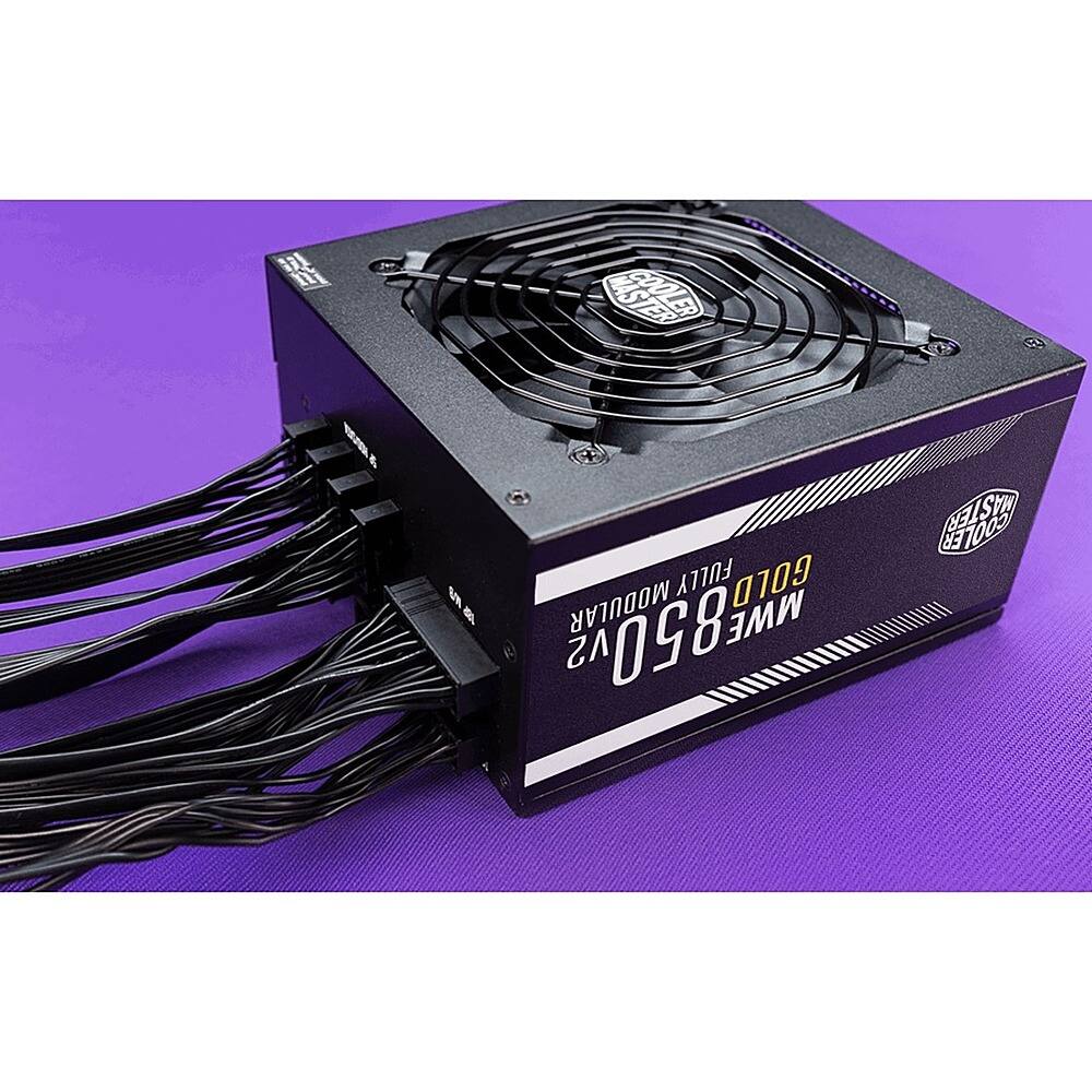 Alt View 29. Cooler Master - MWE Gold 850 W ATX12V/EPS12V Modular Power Supply - Black.