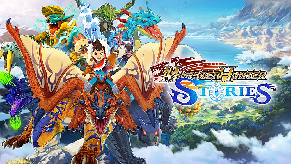Monster Hunter Stories is a video game that features a young boy riding on the back of a dragon. The game is set in a world where monsters and humans coexist, and the boy is on a quest to find a legendary monster. The game is available on the Nintendo 3DS and is known for its unique gameplay and engaging storyline.