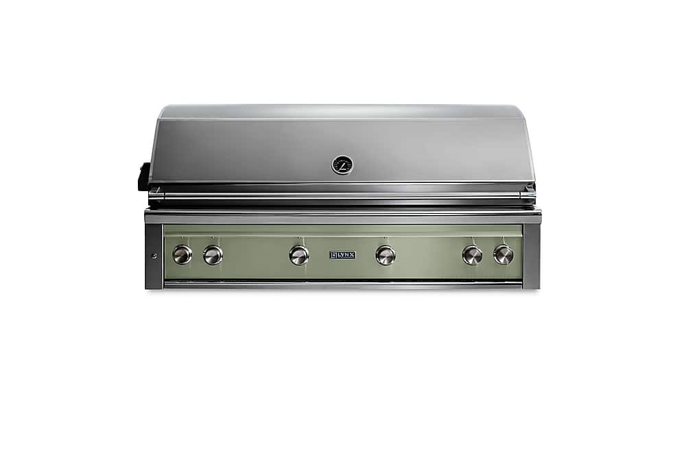 Angle. Lynx - Professional 54-inch Built-In Gas Grill - Desert Sage.
