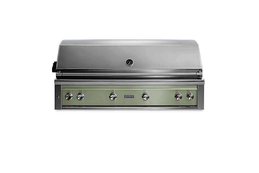 Angle. Lynx - Professional 54-inch Built-In Gas Grill - Desert Sage.