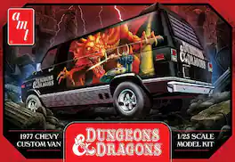 PopMarket - AMT Dungeons & Dragons 1974 Chevy Van 1/25 Scale Model Kit - COLLECTIBLES - Multicolor