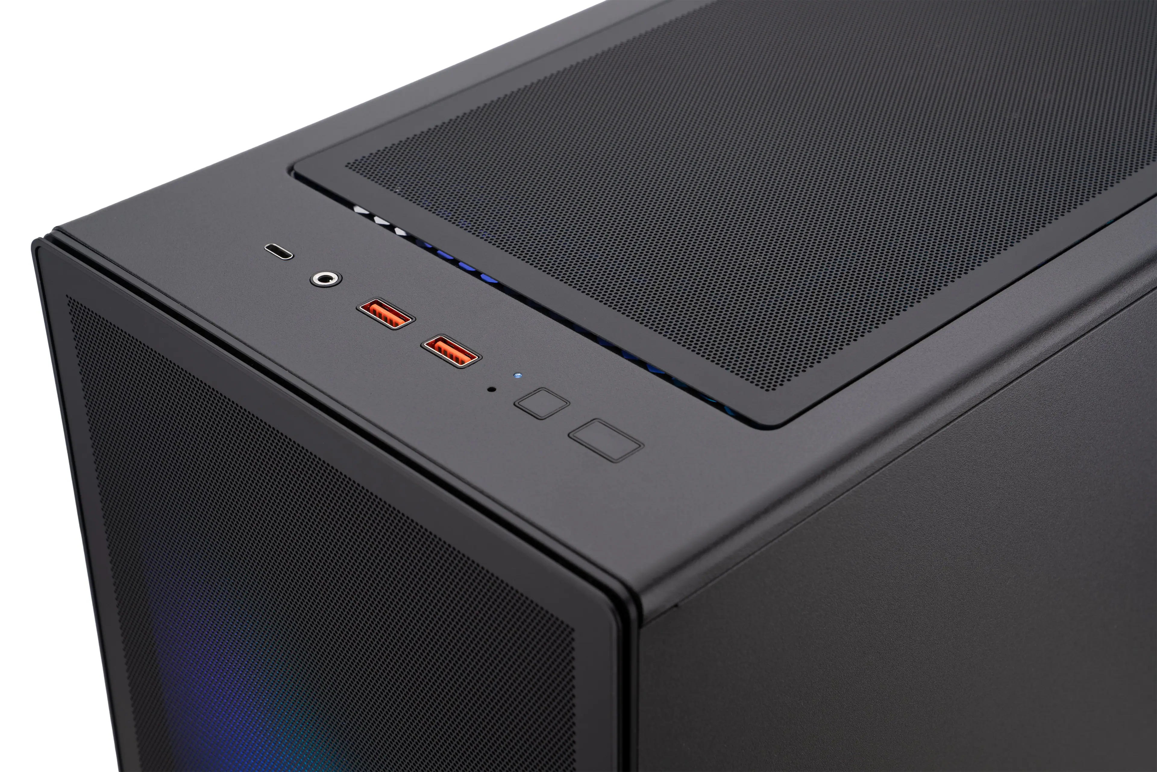 Alt View 1. ADVANCED BATTLESTATIONS - ABS Stratos Ruby Gaming PC - Windows 11 - AMD Ryzen 7 9800X3D - GeForce RTX 5070 - DLSS 4 - 32GB DDR5- 2TB - BLACK.