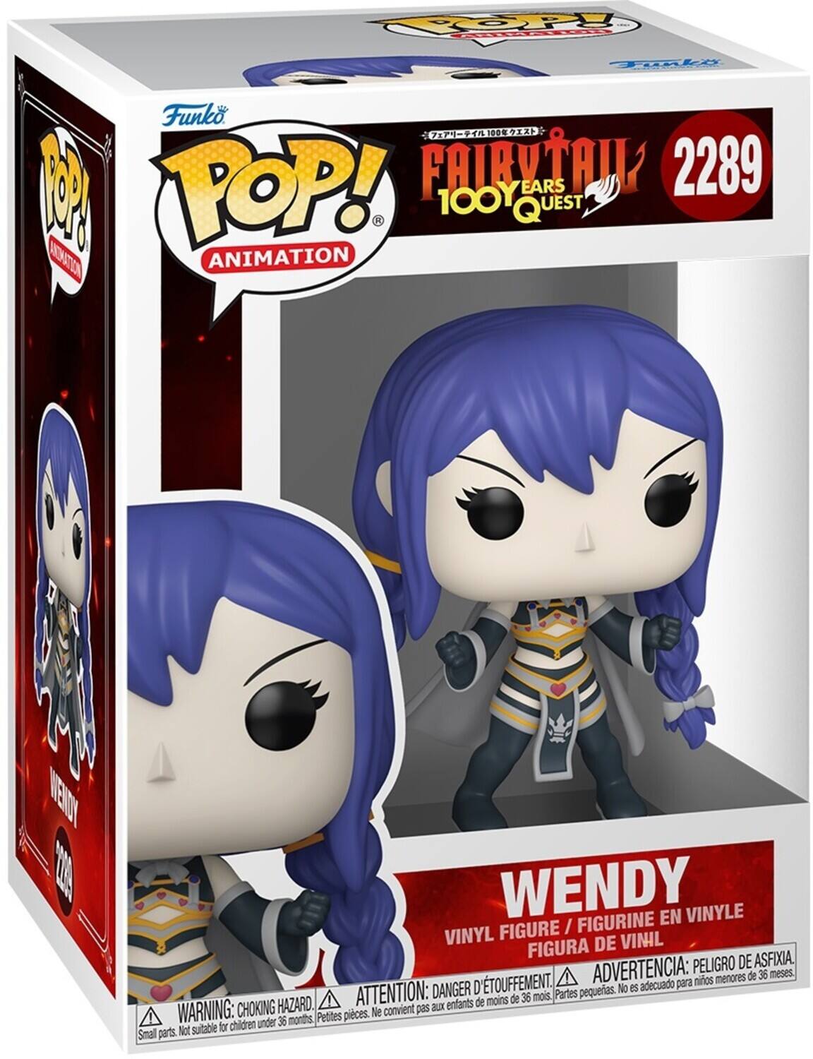 TOOPY L TAli Funko 19X 100 M YOP! FAIRY TAIL 100 YEARS QUEST 2289 ANIMATION WENDY 1 WENDY EN VINYLE FIGURE / FIGURINE EN VINYLE FIGURA DE VINIL FIGURA DE VINIL ADVERTENCIA: PELIGRO DE ASFIXIA. ADVERTENCIA: DANGER D'ÉTOUFFEMENT. ATTENTION: DANGER PETITES PIÈCES. WARNING: CHOKING HAZARD. Small parts. Not suitable for children under 36 months.