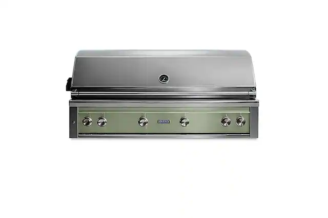 Angle. Lynx - Professional 54-inch Built-In Gas Grill - Desert Sage.
