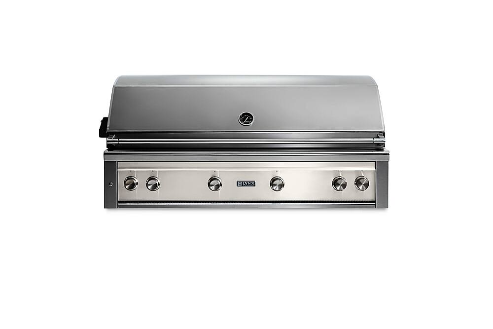 Angle. Lynx - Professional 54-inch Built-In Gas Grill - Glacier.