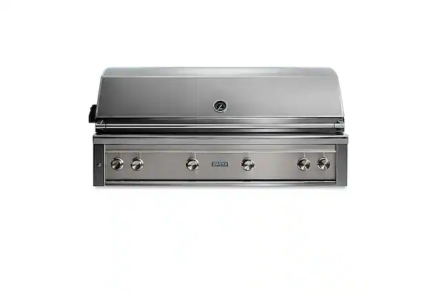 Angle. Lynx - Professional 54-inch Built-In Gas Grill - Limestone.