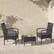 Alt View 15. Lavish Home - Lavish Home 3PC Rattan Patio Furniture Set, Black - Black.