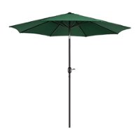Villacera 9FT Patio Umbrella with Tilt - Forest Green - Front_Zoom