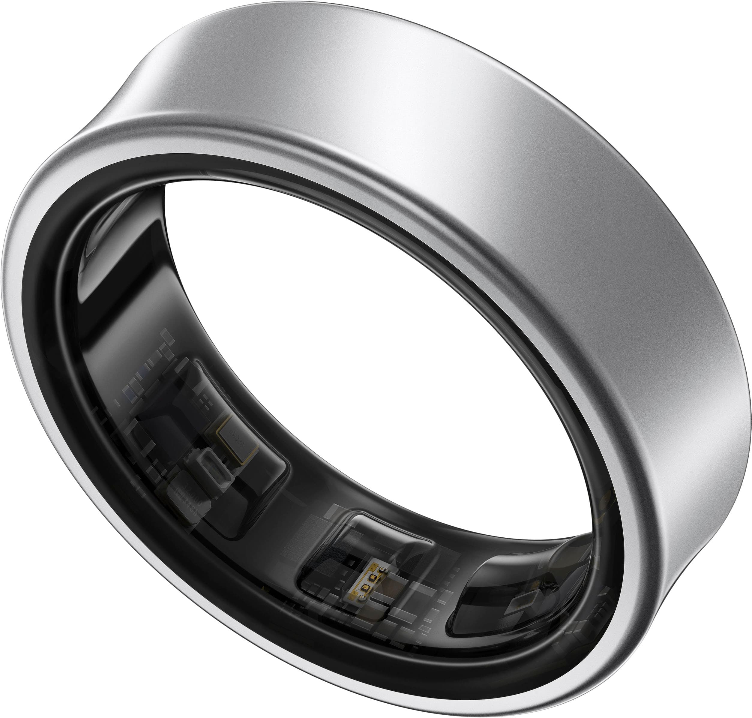 Samsung - Galaxy Ring – Size Before You Buy – Size 5 - Titanium Silver - (2024) - Front_Zoom
