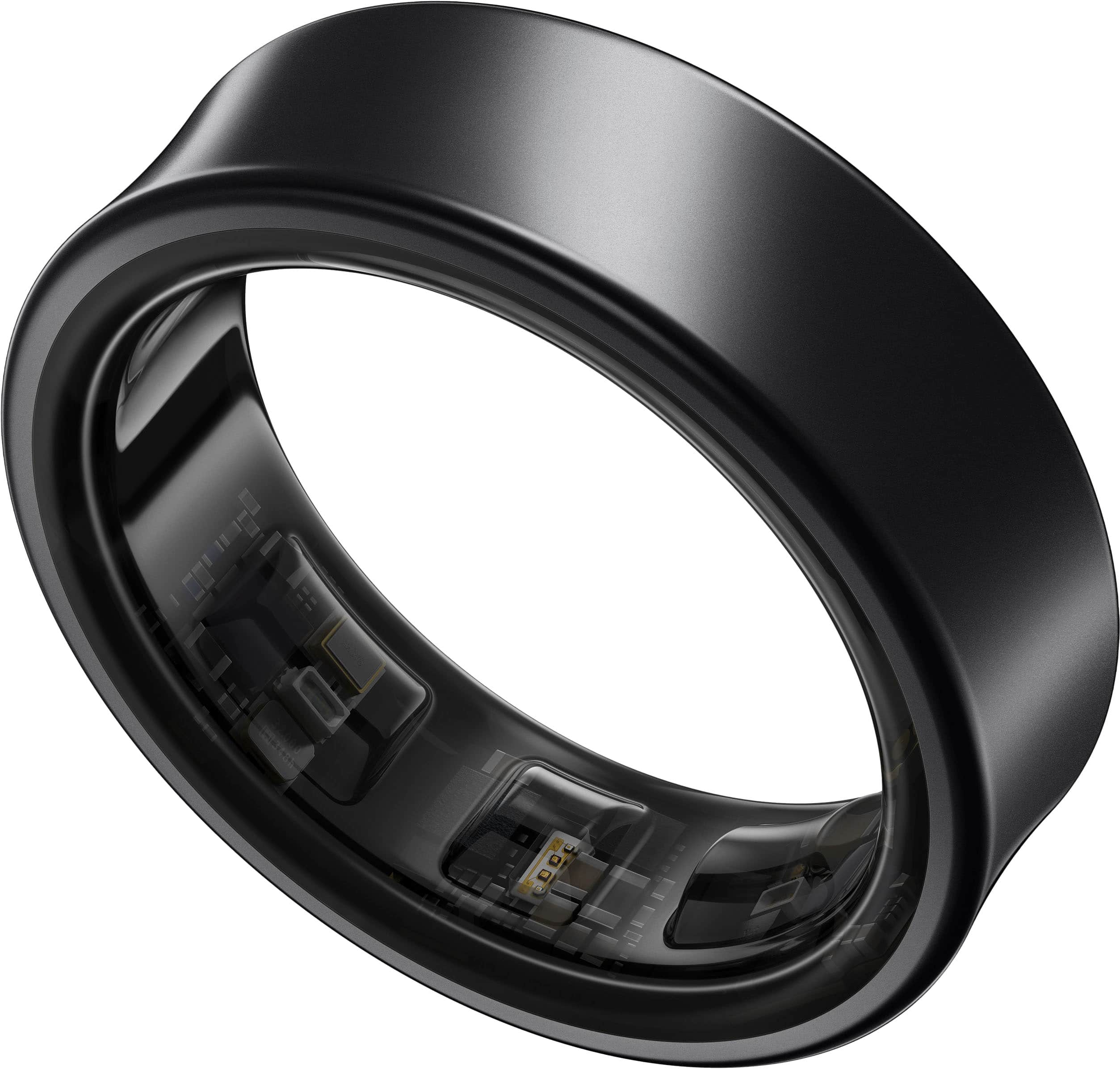 Front. Samsung - Galaxy Ring – Size Before You Buy – Size 6 - Titanium Black.