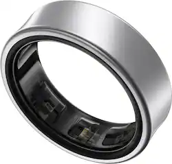 Samsung - Galaxy Ring – Size Before You Buy – Size 6 - Titanium Silver - (2024) - Front_Zoom