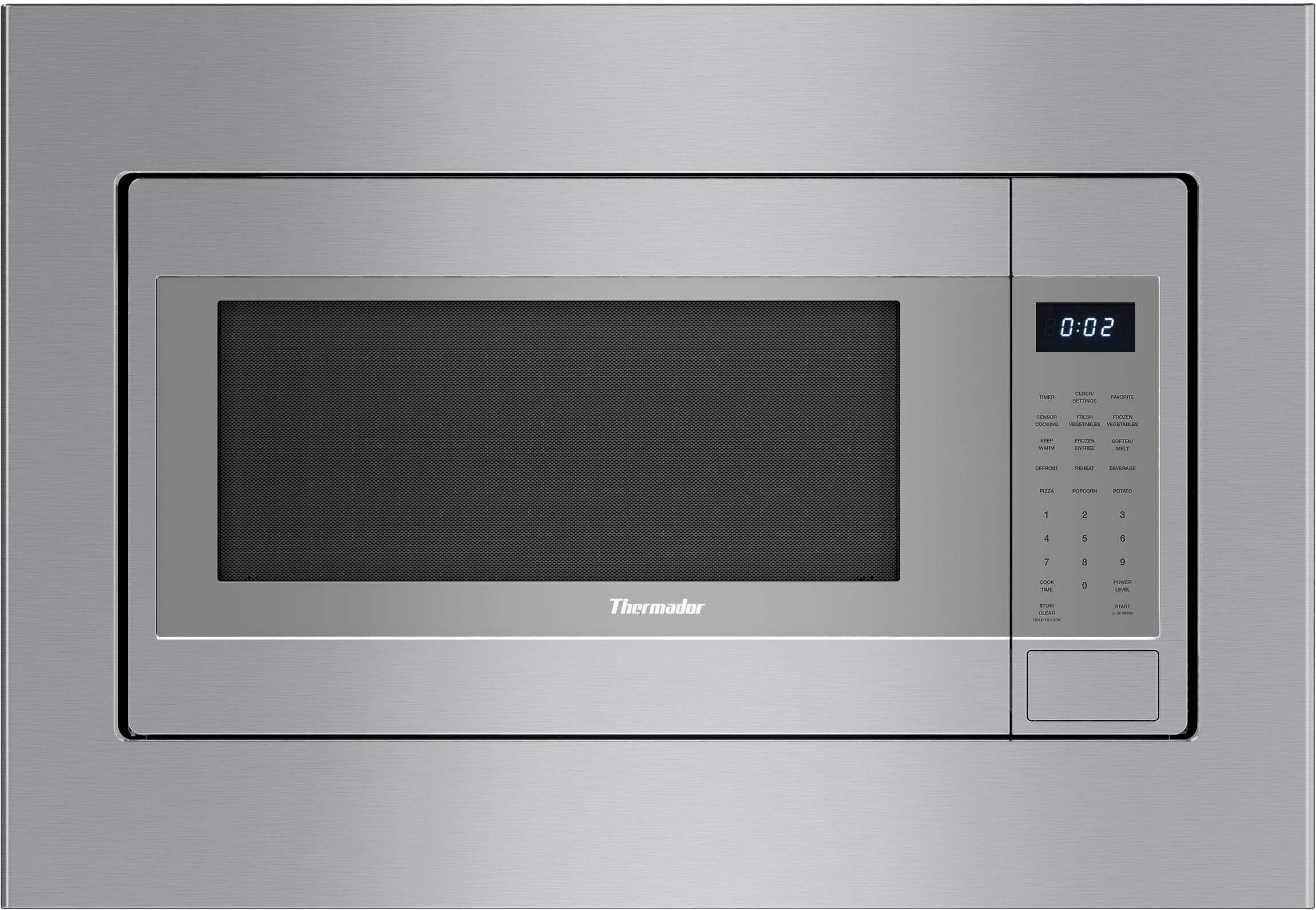 Thermador - Masterpiece Series 2.1 Cu. Ft. Built-In Smart Microwave with Sensor Cooking - Stainless Steel - Front_Zoom