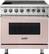 Front. Viking - 5 Series 5.6 Cu. Ft. Freestanding Electric Induction Range - Blush.