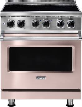 Viking - 5 Series 4.7 Cu. Ft. Freestanding Electric Induction Range - Blush
